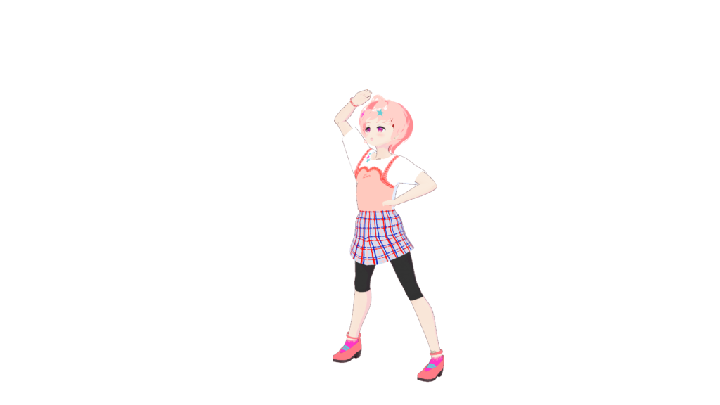 空を見上げる女の子